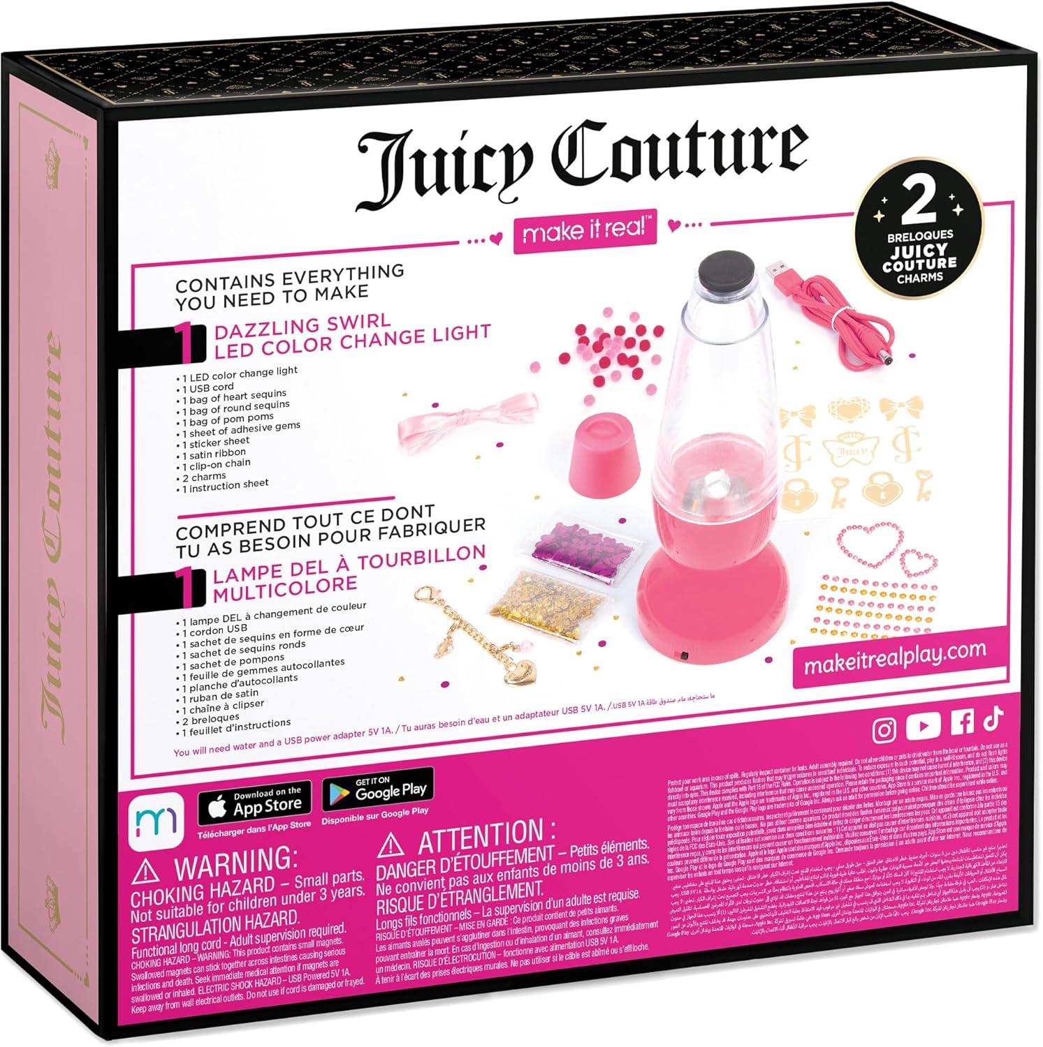 image:imageMake It Real Juicy Couture Dazzling Swirl LED Color Change Light  Light Colors Water Spins FillDecorateEnjoy Room Dcor Girls amp Kids Age 8