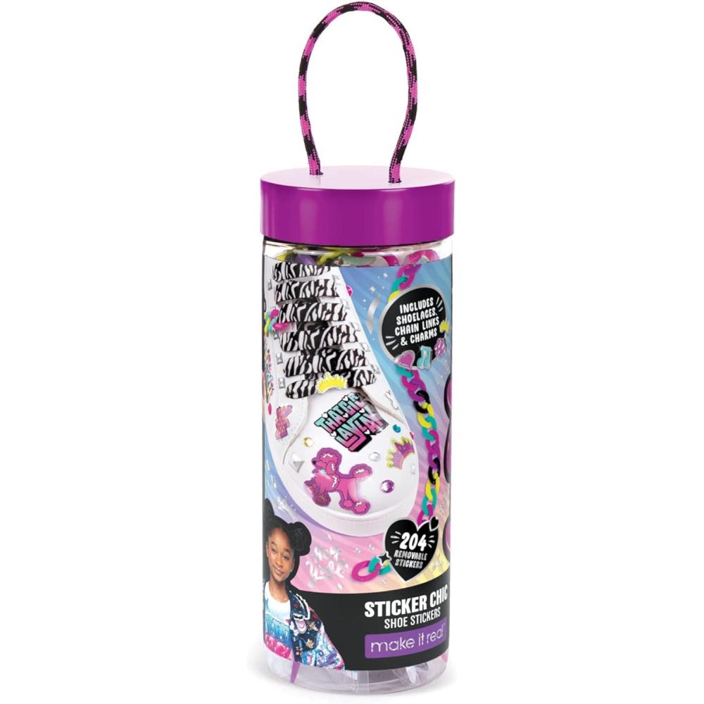 image:imageThat Girl Lay Lay Sticker Chic Shoe Stickers  Includes Shoelaces Links amp Charms Make It Real Nickelodeon 204 Removable Stickers Tweens amp Girls Decorative Shoe Art Kids Ages 8