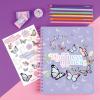 3C4G Butterfly All-in-1 Sketchbook Set – Girls Diary, Journal, Sketch Book for Kids with Pencils, Stickers & More – Drawing Kit for Kids – Unlined Diary for Girls – Kids Sketch Pad by Make It Real