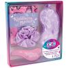 3C4G Butterfly Beauty Sleep Set – Sleepover Set for Girls, Tweens & Teens with Kids Sleep Mask, 100% Satin Pillowcase (Standard Size), Satin Scrunchie & Hair Brush Purple by Make It Real