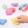 3C4G Butterfly Garden Chalk Set – Bright Sidewalk Chalk for Kids – Outdoor, Washable, Non Toxic, Jumbo Sidewalk Chalk for Toddlers – Fun Butterfly & Flower Shaped Kids Chalk by Make It Real
