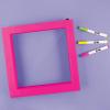 3C4G It’s Lit! Light Up Message Board – LED Message Board with Dry Erase Markers – 9” x 9” Pink Light Up Message Sign for Girls, Tweens & Teens – 1 Light Up Board & 3 Neon Markers by Make It Real