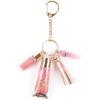 3C4G THREE CHEERS FOR GIRLS Make It Real Pink and Gold Key Chain Lip Gloss