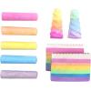 3C4G Unicorn Rainbow Magic Chalk Set – Sidewalk Chalk for Toddlers & Kids – Washable Outdoor Set – Includes 5 Chalk Sticks, 2 Rainbow Cakes & 2 Unicorn Horns by Make It Real