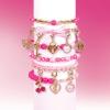 Make It Real – Juicy Couture Perfectly Pink Bracelet Making Kit – Kids Jewelry Making Kit – DIY Charm Bracelet Making Kit for Girls – Friendship Bracelets with Beads for Girls 8-10-12-14
