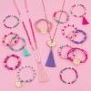 Make It Real – Juicy Couture Trendy Tassels Bracelet Making Kit – Kids Jewelry Making Kit – DIY Beads & Charm Bracelet Making Kit for Girls – Friendship Bracelets with Beads for Girls 8-10-12-14