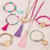 Make It Real – Juicy Couture Trendy Tassels Bracelet Making Kit – Kids Jewelry Making Kit – DIY Beads & Charm Bracelet Making Kit for Girls – Friendship Bracelets with Beads for Girls 8-10-12-14