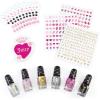 Make It Real: Juicy Couture Dazzling Designs Manicure Set – Complete Nail Art Set, Nail Gems & Sticker Sheets, 6 Polish Colors, Girls & Kids Ages 8+