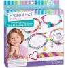 Make It Real – Good Vibes Bracelets Kit – DIY Charm Bracelet Making Kit with Case – Friendship Bracelet Kit with Beads, Charms & Thread – Arts & Crafts Bead Kit for Girls – Makes 5 Bracelets